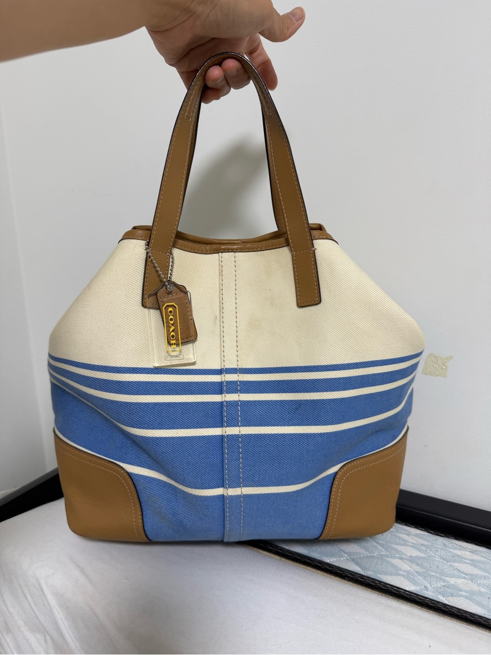 Coach Cotton Cloth Denim Tote